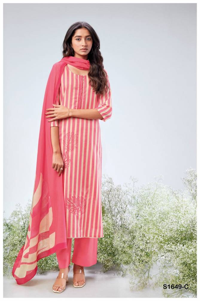 Barkha S1649 By Ganga Cotton Salwar Suits Catalog